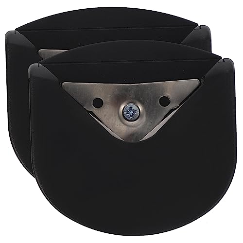 KALLORY 2 Stück Filet spitzmaschine kantenschleifmaschine Eckenschneider für PVC papiercuter Rundungswerkzeug Trimmer Basteln Eckenrunder für Heimwerker Bastel-Trimmwerkzeug Abs Black von KALLORY
