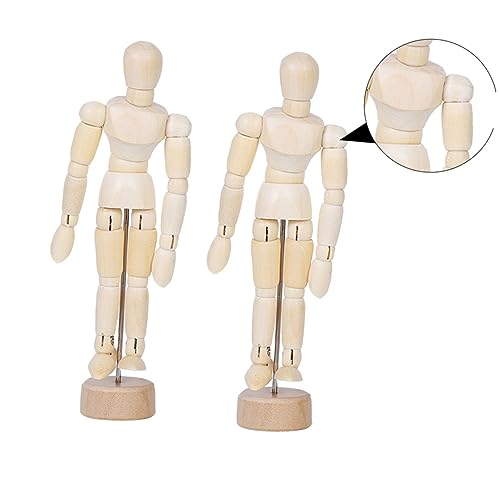 KALLORY 2 Stück Gelenkpuppen Manikin Gelenkpuppe Heimbüro Dekorationen Ornamentmodelle Puppen Bewegliche Gelenkpuppen Modellfigur Skizzenmodell Braunes Holz KALLORY 2 Stück Gelenkpuppen Manikin Gelenkpuppe Heimbüro Dekorationen Ornamentmodelle Puppen Bewegliche Gelenkpuppen Modellfigur Skizzenmodell Braunes Holz von KALLORY
