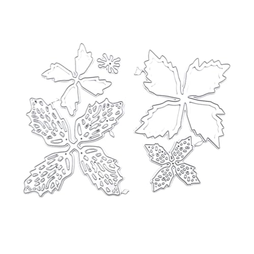 KALLORY 2 Stück Prägeform Stanzformen Blumenprägeschablonen Vorlage prägen dekorative Blütenblatt-Prägeschablone Prägeschablonen Schablonenform Prägestempelschnitte Kohlenstoffstahl Silber KALLORY 2 Stück Prägeform Stanzformen Blumenprägeschablonen Vorlage prägen dekorative Blütenblatt-Prägeschablone Prägeschablonen Schablonenform Prägestempelschnitte Kohlenstoffstahl Silber von KALLORY