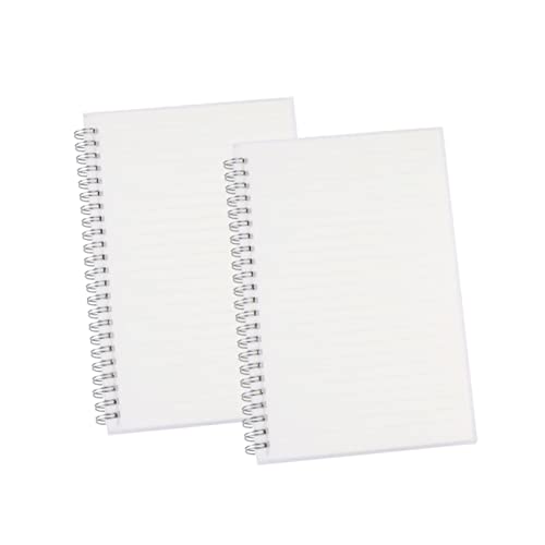KALLORY 2 Stück Spule Buch langweiliges polnisches Notizbuch minimalistisches Gästebuch Zeitschrift Tagebuch Notizblock spiralblock von KALLORY