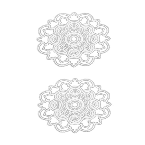KALLORY 2 Stück Stanzform Schneidwerkzeug Stirbt Scrapbook-stanzungen Scrapbooking -stanze Diy Bastelschablone Scrapbooking-stanzlinge Sammelalbum Liefert Silber Kohlenstoffstahl von KALLORY