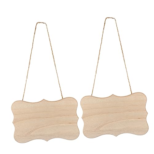 KALLORY 2 Stück dekoratives Hängeetikett aus Holz Hochzeitsdekorationen für die Zeremonie Schild Tür hängt Weihnachtsdekoration groß Party holzplatte selber malen Holztafel bemalen hölzern KALLORY 2 Stück dekoratives Hängeetikett aus Holz Hochzeitsdekorationen für die Zeremonie Schild Tür hängt Weihnachtsdekoration groß Party holzplatte selber malen Holztafel bemalen hölzern von KALLORY