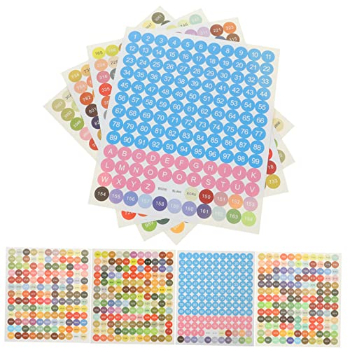 KALLORY 20 Blatt Farbige Aufkleber Diamant-etiketten Runde Aufkleberetiketten Etiketten Für Kunstetiketten Farbiger Aufkleber Dekorative Aufkleber Farbige Runde Aufkleber Papier von KALLORY