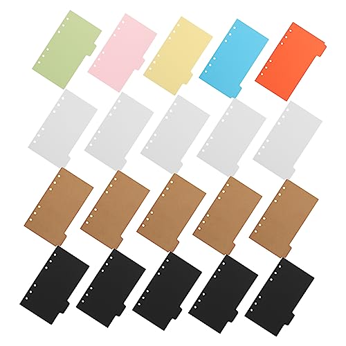 KALLORY 20 Stück Indexteiler aus Papier Trennzeichen Ordnertrenner Trennwände für Aktenordner trennstreifen für ordner lesezeichen tragbare Tab-Teiler Trennblätter für Papierordner KALLORY 20 Stück Indexteiler aus Papier Trennzeichen Ordnertrenner Trennwände für Aktenordner trennstreifen für ordner lesezeichen tragbare Tab-Teiler Trennblätter für Papierordner von KALLORY