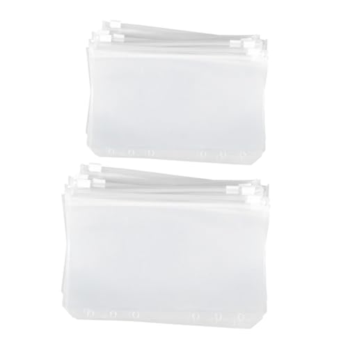 KALLORY 20 Stück Inscubertasche Für Visitenkartendateien A5 Reißverschlusstasche Aktentaschen Mit Reißverschluss Durchsichtige Aufbewahrungsbeutel Dokumenttasche Dokumentbeutel Pvc von KALLORY