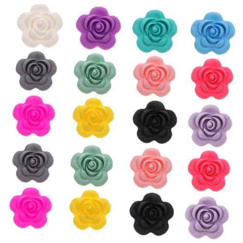 KALLORY 20 Stück Silikon Rosenperlen Blumendekoration Herstellung Lose Silikonperlen Handwerk Basteln Sie Diy-perlen Reiz Diy Silikonperle Handgefertigte Perle Silikon-anhänger Kieselgel KALLORY 20 Stück Silikon Rosenperlen Blumendekoration Herstellung Lose Silikonperlen Handwerk Basteln Sie Diy-perlen Reiz Diy Silikonperle Handgefertigte Perle Silikon-anhänger Kieselgel von KALLORY