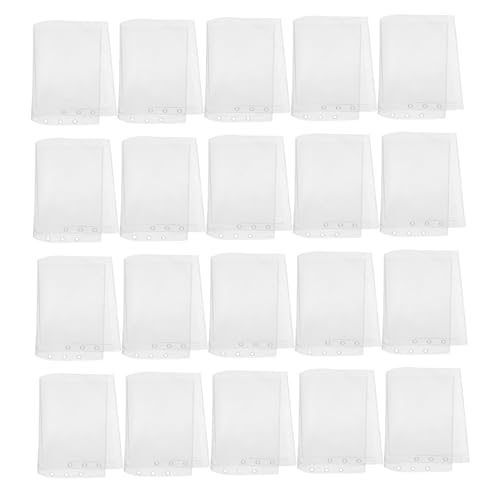 KALLORY 20 Stück Transparente Ordnertaschen: 6-loch-pvc-dokumentenaufbewahrungstasche, Budget-organizer Für Notebook-ordner, Büro, Schule KALLORY 20 Stück Transparente Ordnertaschen: 6-loch-pvc-dokumentenaufbewahrungstasche, Budget-organizer Für Notebook-ordner, Büro, Schule von KALLORY