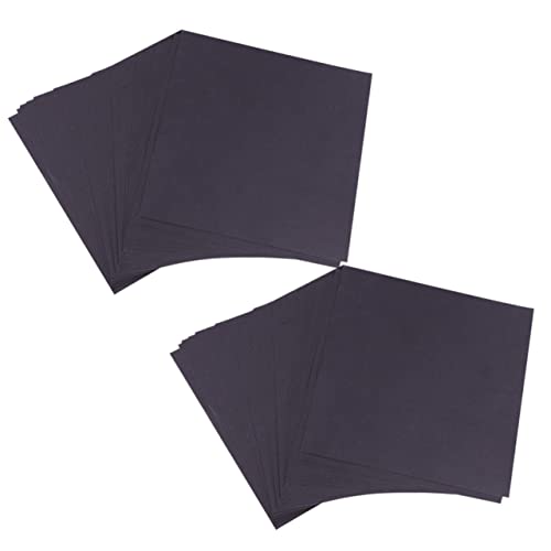 KALLORY 200 Blatt Origami-Papierkranich falten farbig Origami-Papierquadrat quadratisches Origami-Faltpapier Faltpapier basteln Bastelpapier herstellen Klapppapier Black von KALLORY