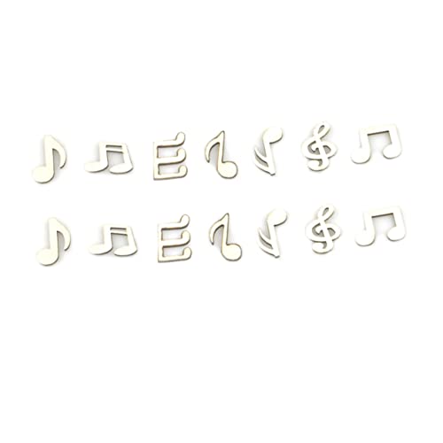 KALLORY 200 Stück Diy-ornament-handwerk Form Weihnachten Erstellen Kunsthandwerk Musical Basteln Mini Produkt Worte Ausschnitte Notizen Diy-graffiti-malwerkzeug Bambus von KALLORY