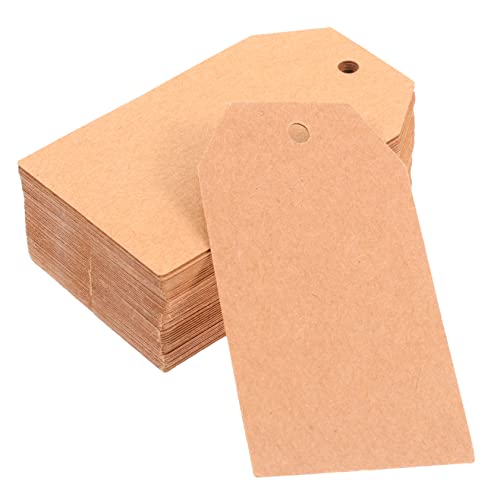 KALLORY 200 Stück Schild platzkarte namenstag Beschriftungskarten Lesezeichenanhänger hängend wiederverwendbar Leere Tags einzigartiges DIY-Tag multifunktionaler Papieranhänger Light Brown KALLORY 200 Stück Schild platzkarte namenstag Beschriftungskarten Lesezeichenanhänger hängend wiederverwendbar Leere Tags einzigartiges DIY-Tag multifunktionaler Papieranhänger Light Brown von KALLORY