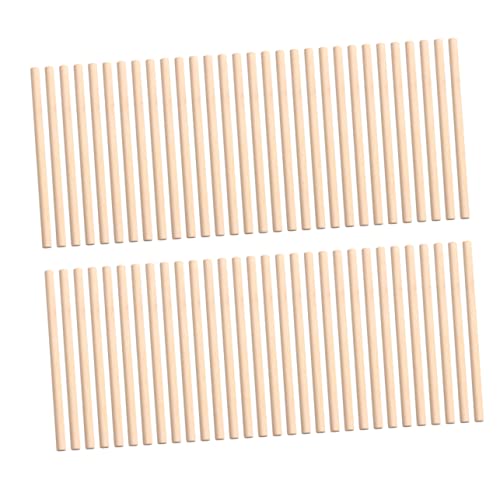 KALLORY 200 Stück runde Holzstangen bastelzeug für rundholzstäbe bastelmaterial Holzhandwerk dekoringe geformt Eisstiele zum Basteln Mini Holzstäbchen Runddübel aus Holz Bambus KALLORY 200 Stück runde Holzstangen bastelzeug für rundholzstäbe bastelmaterial Holzhandwerk dekoringe geformt Eisstiele zum Basteln Mini Holzstäbchen Runddübel aus Holz Bambus von KALLORY