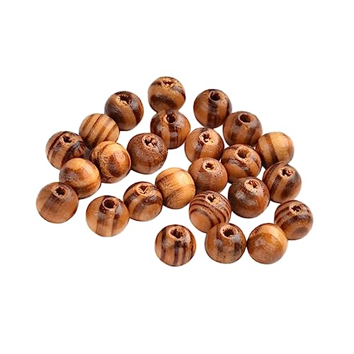 KALLORY 200Stücke Holzperlen Natürliche Runde Holzperlen für DIY Schmuck Armbänder Halsketten Bastelprojekte Dekoration Gemischte Farben Langlebig und Vielseitig Einsetzbar von KALLORY