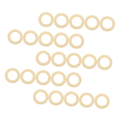 KALLORY 25 Stück Diy-ring-handwerk Schüttgut Unvollendet Hochzeit Makramee-zubehör Ringe Schlüssel Unbemalt Holzring Für Die Schmuckherstellung Holzringverzierung Hölzern Beige KALLORY 25 Stück Diy-ring-handwerk Schüttgut Unvollendet Hochzeit Makramee-zubehör Ringe Schlüssel Unbemalt Holzring Für Die Schmuckherstellung Holzringverzierung Hölzern Beige von KALLORY