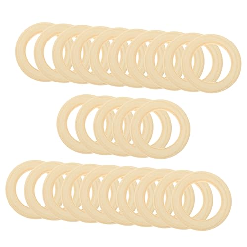 KALLORY 25 Stück Holzring Schmuckzubehör Reifen D klein Bastelringe Nähen unbemalt holz ring anhänger Makramee-Ring aus Holz Natürliche Makramee-Ringe natürliche Holzkreise hölzern Beige KALLORY 25 Stück Holzring Schmuckzubehör Reifen D klein Bastelringe Nähen unbemalt holz ring anhänger Makramee-Ring aus Holz Natürliche Makramee-Ringe natürliche Holzkreise hölzern Beige von KALLORY
