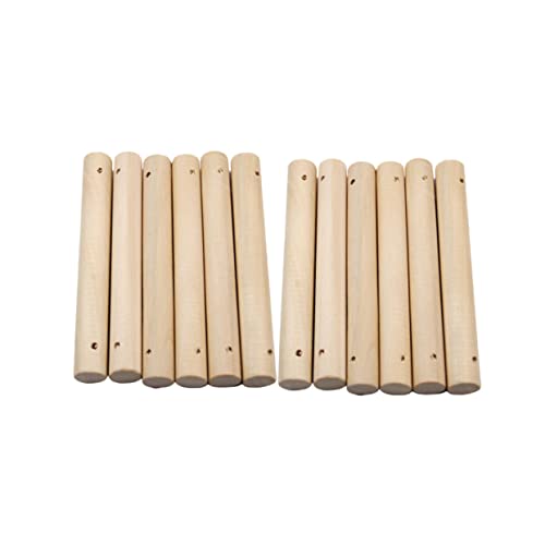 KALLORY 25 Stück Holzstäbchen Hartholz Loch Stange Dübel Zum Basteln Stöcke Leiterstock Für Haustiere Bastelzubehör Aus Holz KALLORY 25 Stück Holzstäbchen Hartholz Loch Stange Dübel Zum Basteln Stöcke Leiterstock Für Haustiere Bastelzubehör Aus Holz von KALLORY