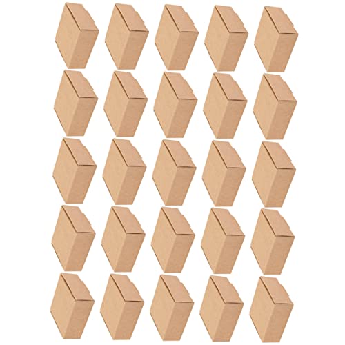 KALLORY 25er Boxen Kisten Verpacken Lieferboxen Braune Wellpappschachteln Boxen Für Unternehmen Kisten Klein Versandtasche Aus Karton Verpackungskartons Versandkartons Bastelboxen Papier von KALLORY