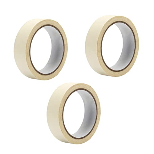 KALLORY 3 Rollen Farbgetrennungspapierband Papier Klebeband dünnes Klebeband Maskierung UV Abdeckband Farbseparationsmarkierungsband Farbtrennzeichen strukturiertes Papier Beige von KALLORY