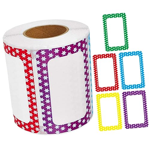 KALLORY 3 Rollen Farbige Etikettenaufkleber Aufkleber-Etiketten leer Allzwecketiketten Name personalisiert Etikettierungsaufkleber Schilderaufkleber Kupferplattenaufkleber von KALLORY