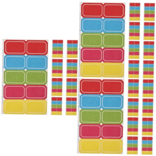 KALLORY 3 Sätze Aufkleber Namensschild Kita-etiketten Klein Garagenetiketten Schule Preisschild Namens Sticker Kennzeichnung Klebetiketten Studenten-klebeetikett Colorful 10 Blätter * 3 KALLORY 3 Sätze Aufkleber Namensschild Kita-etiketten Klein Garagenetiketten Schule Preisschild Namens Sticker Kennzeichnung Klebetiketten Studenten-klebeetikett Colorful 10 Blätter * 3 von KALLORY