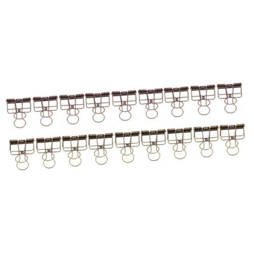 KALLORY 3 Sätze Bronze -schwalbenschwanzclip Retro-clips Kleine Clips Klemmen Organisieren Clips Für Papier Gold Sortierte Bindeklammern Retro-büroklammern Dateiklemme Eisen 6 Stücke * 3 von KALLORY