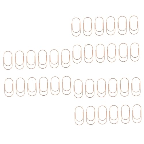 KALLORY 3 Sätze Büroklammer Gold Schüttgut Schreibtisch Sortiert Glänzend Farbig Memohalter Notizclip Aus Metall Zubehör Für Metallklammern Lesezeichen-clip Metallclips 20 Stück * 3 von KALLORY