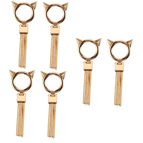 KALLORY 3 Sätze Katzenkopf Dekorative Schnalle Befestigungszubehör Kofferknöpfe Befestigungselemente Aus Metall Taschen-diy-knöpfe Taschenknöpfe Stilvolle Knöpfe Golden 2 Stück * 3 KALLORY 3 Sätze Katzenkopf Dekorative Schnalle Befestigungszubehör Kofferknöpfe Befestigungselemente Aus Metall Taschen-diy-knöpfe Taschenknöpfe Stilvolle Knöpfe Golden 2 Stück * 3 von KALLORY