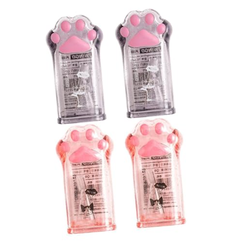 KALLORY 3 Sätze Katzenstiftmesser Süßes Stationäres Cartoon-tier-bleistiftspitzer Süße Manuelle Anspitzer Katzenkrallen-bleistiftspitzer Rosa Haustier Plastik 4 Stück * 3 KALLORY 3 Sätze Katzenstiftmesser Süßes Stationäres Cartoon-tier-bleistiftspitzer Süße Manuelle Anspitzer Katzenkrallen-bleistiftspitzer Rosa Haustier Plastik 4 Stück * 3 von KALLORY