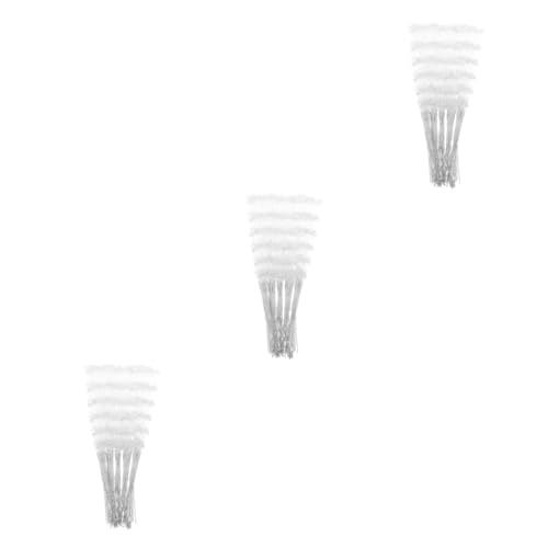 KALLORY 3 Sätze Perlenstäbchen Aus Kunststoff Party Hochzeit Braut- Junggesellin Blumenstrauß Stifte Brautjungfer Diy Brautstrauß Lieferungen Perlensticks Weiß Plastik 100 Stück * 3 von KALLORY