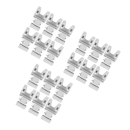 KALLORY 3 Sätze Preisschild-clip Papier Clips Aufmerksamkeit Display-tag Kleine Etikettenhalter Lebensmitteletiketthalter Etikettenhalter Für Regale Galvanisiertes Eisen Silber 6 Stück * 3 von KALLORY
