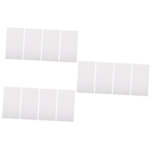 KALLORY 3 Sätze Punktpaste Klebestreifen Einseitig Patch Montageband Transparentes Doppelklebepad Pads Doppeltes Klebeband Beidseitig Klebepunkte Acryl Weiß 200 Stück * 3 von KALLORY