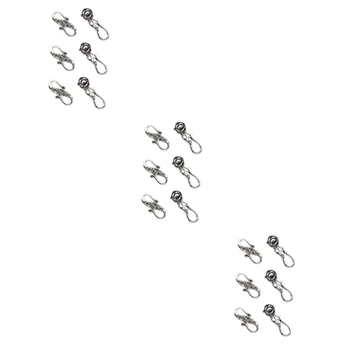 KALLORY 3 Sätze Schnallenverschluss Diy Verschluss Versorgung Hakenschnalle Karabinerverschluss Mit Zwei Köpfen Diy -schmuckzubehör Verbundener Karabinerverschluss Silber- 6 Stück * 3 KALLORY 3 Sätze Schnallenverschluss Diy Verschluss Versorgung Hakenschnalle Karabinerverschluss Mit Zwei Köpfen Diy -schmuckzubehör Verbundener Karabinerverschluss Silber- 6 Stück * 3 von KALLORY