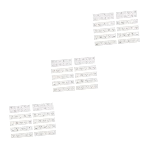 KALLORY 3 Sätze Spendeflaschenetikett Kosmetik-shampoo-flaschenetiketten Wasserfester Aufkleber Ätherische Öletiketten Selbstklebender Etikettenaufkleber Papier 50 Blätter * 3 von KALLORY
