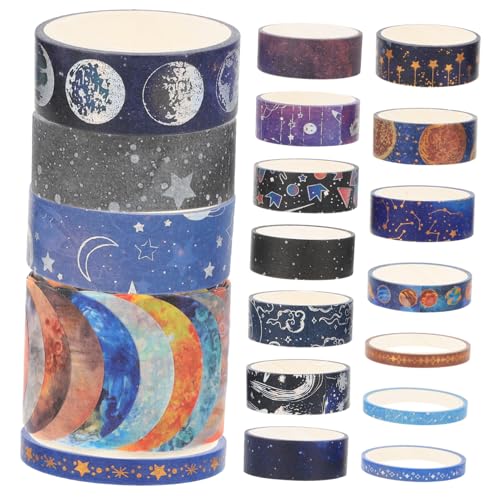 KALLORY 3 Sätze Sternenhimmel Washi Tape Ästhetisch Platz Für Aufkleber Scrapbook Stickers Scrapbbok Geschenkbänder Washi Tape Zum Verpacken Von Geschenken Japanisches Papier 19 Rollen * 3 KALLORY 3 Sätze Sternenhimmel Washi Tape Ästhetisch Platz Für Aufkleber Scrapbook Stickers Scrapbbok Geschenkbänder Washi Tape Zum Verpacken Von Geschenken Japanisches Papier 19 Rollen * 3 von KALLORY