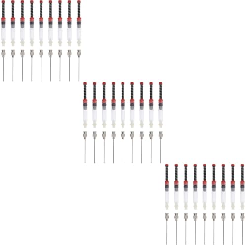 KALLORY 3 Sätze Tintenabsorber Auxiliary Spritzenfüller Für Füllfederhalter Kalligraphie Brunnenstiftfüller Wieder Auffüllbar Schwarz Einsätze Füllung Kreuzen Frühling Plastik 9 Stücke * 3 von KALLORY