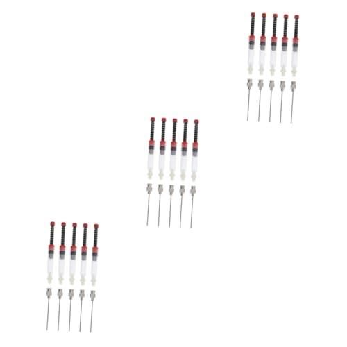 KALLORY 3 Sätze Tintenabsorber Uv Tinte Füllfederhalter Tintenkonverter Für Brunnenstift Tinte Nachfüllen Student Tintenfüllassistent Schreibwaren Edelstahl Und Kunststoff Rot 5 Stücke * 3 von KALLORY