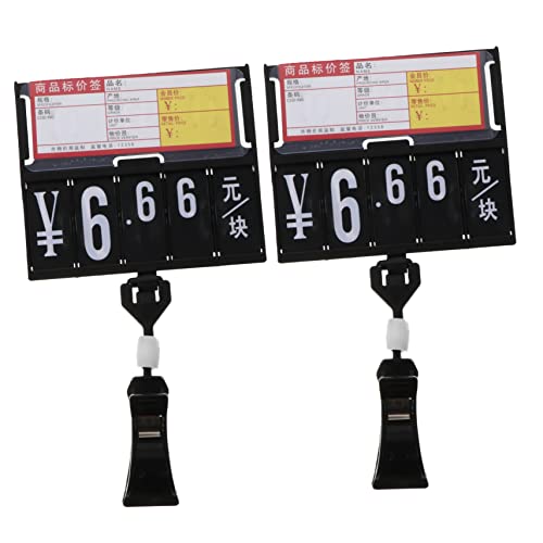 KALLORY 3 Sätze Werbetafeln Schild Supermarktanzeige Preisetiketten Clip-on-etiketten Tags Supermarkt Preisanzeigestand Klammern Für Werbeetiketten Plastik Zufällige Farbe 2 Stücke * 3 KALLORY 3 Sätze Werbetafeln Schild Supermarktanzeige Preisetiketten Clip-on-etiketten Tags Supermarkt Preisanzeigestand Klammern Für Werbeetiketten Plastik Zufällige Farbe 2 Stücke * 3 von KALLORY