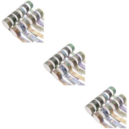 KALLORY 3 Sätze Wohnmobil-dachband The Washi Tape Wohnungsdeko Geschenkverpackung Gold Foil Verwaschenes Klebeband Für Aufkleber Diy Klebeband Scrapbooking-klebeband Papier 12 Rollen * 3 KALLORY 3 Sätze Wohnmobil-dachband The Washi Tape Wohnungsdeko Geschenkverpackung Gold Foil Verwaschenes Klebeband Für Aufkleber Diy Klebeband Scrapbooking-klebeband Papier 12 Rollen * 3 von KALLORY