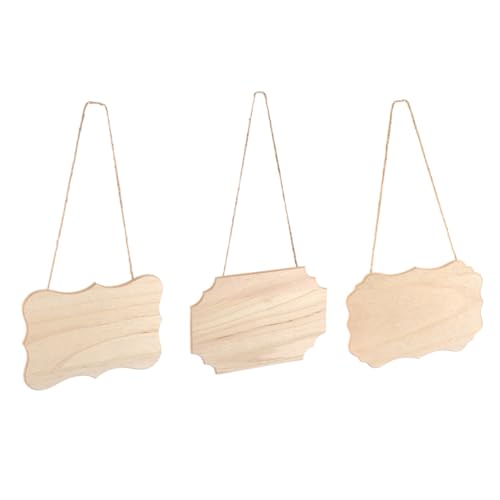 KALLORY 3 Stück Holzkunst Hängeschild Schlicht Für Bauernhausschilder DIY Malbrett Kunstdekor Erstes Sperrholz Gartenschild DIY Rustikale Schilder Die Hochzeitsdekoration KALLORY 3 Stück Holzkunst Hängeschild Schlicht Für Bauernhausschilder DIY Malbrett Kunstdekor Erstes Sperrholz Gartenschild DIY Rustikale Schilder Die Hochzeitsdekoration von KALLORY