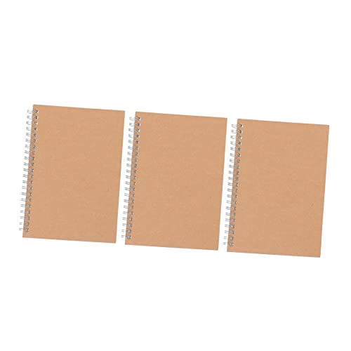 KALLORY 3 Stück Planen Sie Diesen Satz Gefüttert Notizbuch Spiraler Notizblock Spulenplaner Für Studenten Notizbilder Notizbücher Für Die Arbeit Spiral- Täglich Schulbuch Papier Beige von KALLORY