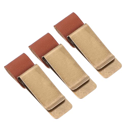 KALLORY 3 Stück Rechnung Ordner papierklammer paperclips Mehrzweck-Klammer ordnee cartape Gürtelschnalle Notizblock-Clips Dokumentenordner Retro-Clips Büroklammern Rostfreier Stahl Golden KALLORY 3 Stück Rechnung Ordner papierklammer paperclips Mehrzweck-Klammer ordnee cartape Gürtelschnalle Notizblock-Clips Dokumentenordner Retro-Clips Büroklammern Rostfreier Stahl Golden von KALLORY