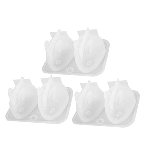 KALLORY 3 Stück Silikonform für DIY Hasenform für Epoxidharz Gestaltung für Bastelarbeiten und Heimdekoration Einfach zu Entformen Reinigen von KALLORY