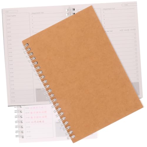 KALLORY 3 Stück Taschenbuch Tragbar Planer Notizblock Finanzen Notizbuch Cash-detail-kontobuch Notizblock Aufnehmen Schüler Notizblöcke Studentenkonto Buch Papier von KALLORY