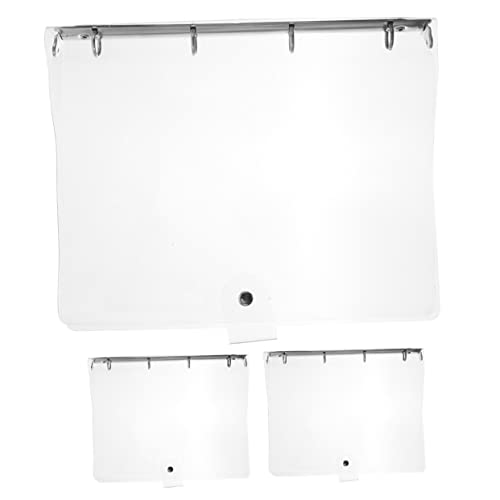 KALLORY 3 Stück klarer Binder großer Ordner Dateiordner mit Registerkarten Dateiordner-Organizer Schreibwaren Schulmappe Dokumentordner-Organizer Aktenordner Bürobedarf Schulbedarf Plastik KALLORY 3 Stück klarer Binder großer Ordner Dateiordner mit Registerkarten Dateiordner-Organizer Schreibwaren Schulmappe Dokumentordner-Organizer Aktenordner Bürobedarf Schulbedarf Plastik von KALLORY