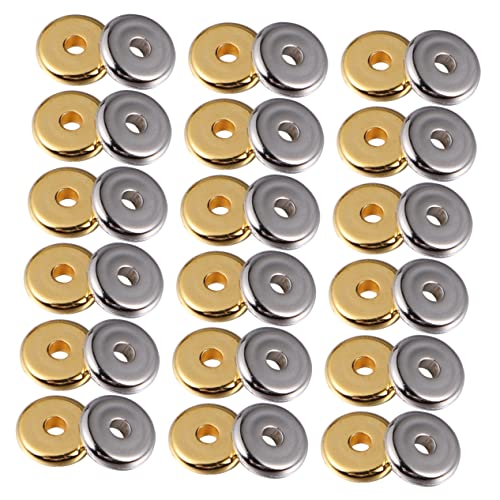 KALLORY 300 Stück Abstandsarmband aus Perlen separate Perlen für die Herstellung von Armbändern Lose Perlen Perlen für Armbänder Raumperlen Perlen für Schmuck ccb Silber von KALLORY