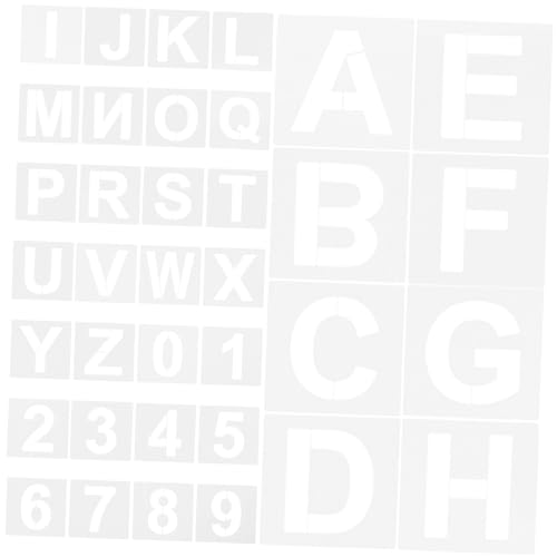 KALLORY Buchstaben Schablone Klein 36 Teiliges Set Wiederverwendbare Sprühschablonen Für Wanddruck Kleine Buchstaben Und Zahlen Schablonen Aus Für Kreative Haushaltsprojekte KALLORY Buchstaben Schablone Klein 36 Teiliges Set Wiederverwendbare Sprühschablonen Für Wanddruck Kleine Buchstaben Und Zahlen Schablonen Aus Für Kreative Haushaltsprojekte von KALLORY