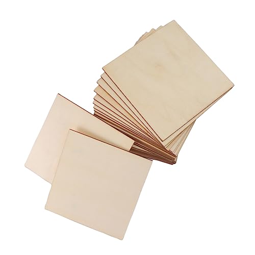KALLORY 36Stücke Rechteckige Holzscheiben Naturholz Unbehandelte DIY Bastelzubehör für Innendekoration Kunstprojekte Hochzeiten und Feste KALLORY 36Stücke Rechteckige Holzscheiben Naturholz Unbehandelte DIY Bastelzubehör für Innendekoration Kunstprojekte Hochzeiten und Feste von KALLORY