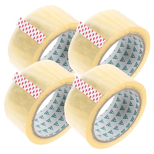 KALLORY 4 Rollen Dichtungsband Ziehen Um Bewegliches Klebeband Für Kartons Breites Klebeband Und Verpackungsband Löschen Mailing Versandband Nachfüllen Klebrig Wickeln Mit Bopp Transparent von KALLORY
