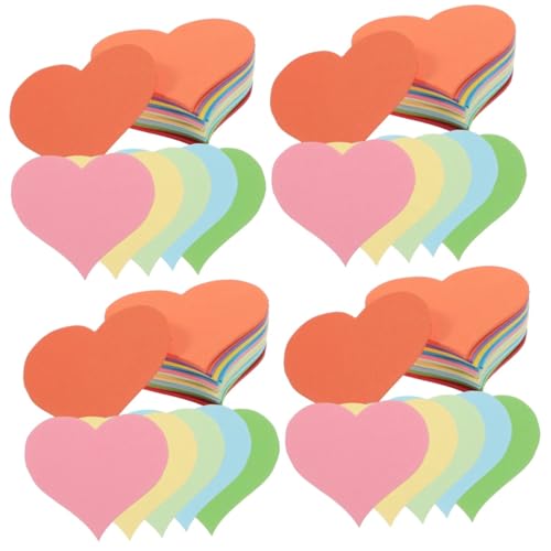 KALLORY 4 Sätze Buntes Liebeskartenpapier Selbstklebende Notizblöcke Notizblock Valentines Herznoten Liste Aufkleber Herzförmige Postnotizen Schulmaterial Zufällige Farbe 100 Stück * 4 KALLORY 4 Sätze Buntes Liebeskartenpapier Selbstklebende Notizblöcke Notizblock Valentines Herznoten Liste Aufkleber Herzförmige Postnotizen Schulmaterial Zufällige Farbe 100 Stück * 4 von KALLORY
