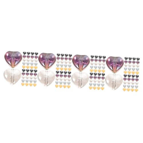 KALLORY 4 Sätze Glaskristallperlen Herzperlen Schmuck Lose Kleine Perlen Bulk Spacer Perlen Herz Glasperlen Halskette DIY Perlen Muttertag Perlen Halskette Spacer Armband 100 Stück * 4 KALLORY 4 Sätze Glaskristallperlen Herzperlen Schmuck Lose Kleine Perlen Bulk Spacer Perlen Herz Glasperlen Halskette DIY Perlen Muttertag Perlen Halskette Spacer Armband 100 Stück * 4 von KALLORY