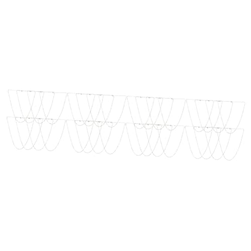 KALLORY 4 Sätze O Wortkette Mit Kette Rostfrei Klaue Hummerschere Schlüssel Schmuck Men's Necklaces Mens Necklace Zarte Halskettenketten Diy Kette Für Halskette Silver 10 Stück * 4 von KALLORY